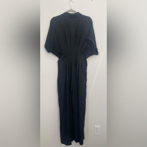 Anthropologie Exquise Black Tobie Jumpsuit | Minimalist | size medium - Picture 6 of 7